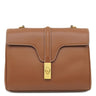 セリーヌ CELINE ティーン ソフト 16 196853CR4 タン レザー ショルダーバッグ ゴールド金具 茶 16 SOFT TEEN