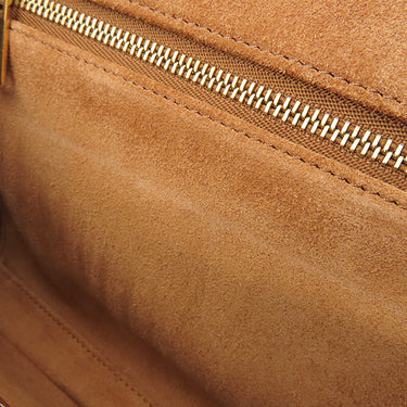 セリーヌ CELINE ティーン ソフト 16 196853CR4 タン レザー ショルダーバッグ ゴールド金具 茶 16 SOFT TEEN