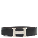 エルメス HERMES コンスタンスH #100 ブラック×ショコラ トゴ ボックスカーフ #100 ベルト シルバー金具 Hバックル リバーシブル キット