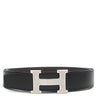 エルメス HERMES コンスタンスH #100 ブラック×ショコラ トゴ ボックスカーフ #100 ベルト シルバー金具 Hバックル リバーシブル キット
