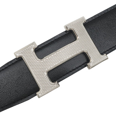 エルメス HERMES コンスタンスH #100 ブラック×ショコラ トゴ ボックスカーフ #100 ベルト シルバー金具 Hバックル リバーシブル キット