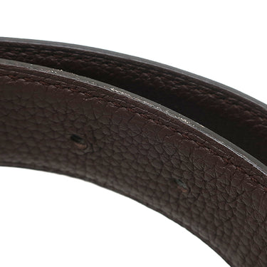エルメス HERMES コンスタンスH #100 ブラック×ショコラ トゴ ボックスカーフ #100 ベルト シルバー金具 Hバックル リバーシブル キット