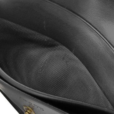 グッチ GUCCI ダブルG ミニウォレット 466492 ブラック レザー 二つ折り財布 ゴールド金具 キルティング レザーウォレット