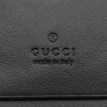 グッチ GUCCI ダブルG ミニウォレット 466492 ブラック レザー 二つ折り財布 ゴールド金具 キルティング レザーウォレット