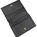 グッチ GUCCI ダブルG ミニウォレット 466492 ブラック レザー 二つ折り財布 ゴールド金具 キルティング レザーウォレット