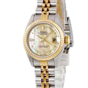腕時計 ロレックス ROLEX デイトジャスト 26 79173N2BR P番 自動巻き レディース P番 K18YG×SS コンビ 純正ダイヤ イエロー シェル