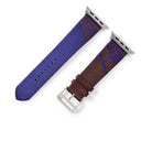 エルメス HERMES 純正 アップルウォッチ 44 45 46 49 mm用 ルージュセリエ×ブルーサフィール ナイロン ステンレススチール 腕時計パーツ 未使用 ジャンピング バンド ベルト 35ｍｍ 尾錠付き