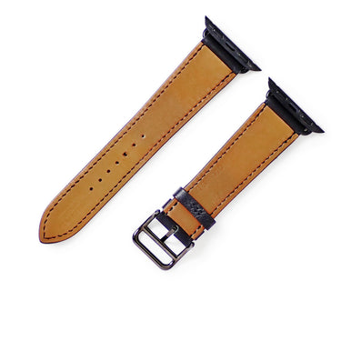 エルメス HERMES 純正 アップルウォッチ 38 40 41 mm用 ブラック レザー ステンレススチール 腕時計パーツ レザー 本革 バンド ベルト 32ｍｍ 尾錠付き ブラック 黒