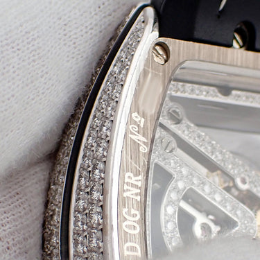腕時計 フランクミュラー FRANCK MULLER ヴァンガード 7デイズ V45 S6 SQT D MVT D OG NR 手巻き メンズ 純正ダイヤ パヴェ スケルトン