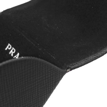 プラダ PRADA 53□22 SPR17U-F ブラック×ライトブルー×マーブル プラスチック サングラス シルバー金具 オーバル型 グラデーション