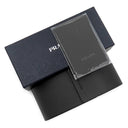 プラダ PRADA 53□22 SPR17U-F ブラック×ライトブルー×マーブル プラスチック サングラス シルバー金具 オーバル型 グラデーション