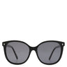プラダ PRADA 55□16 SPR24Q-F ブラック プラスチック サングラス シルバー金具 ウェリントン型 セルフレーム フルリム
