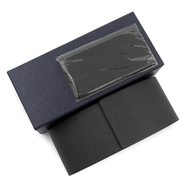 プラダ PRADA 55□16 SPR24Q-F ブラック プラスチック サングラス シルバー金具 ウェリントン型 セルフレーム フルリム
