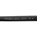 プラダ PRADA 55□16 SPR24Q-F ブラック プラスチック サングラス シルバー金具 ウェリントン型 セルフレーム フルリム