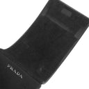 プラダ PRADA 55□16 SPR24Q-F ブラック プラスチック サングラス シルバー金具 ウェリントン型 セルフレーム フルリム