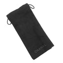 シャネル CHANEL オーバル シェイプ 54□17 5565 ベージュ プラスチック サングラス ゴールド金具 クリア ピンクベージュ ロゴ ブラウンレンズ