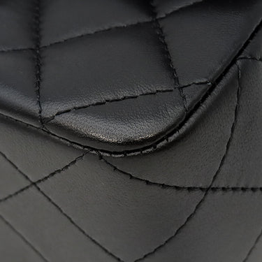 シャネル CHANEL マトラッセ トップハンドル ミニ ブラック×ピンク レザー ショルダーバッグ ゴールド金具 チェーン