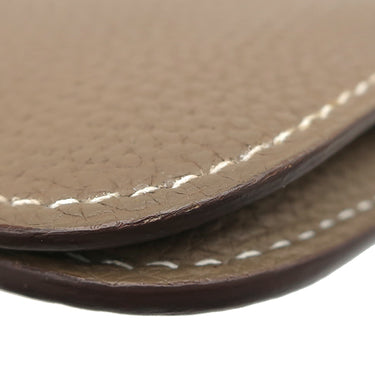 エルメス HERMES ドゴンデュオ ドゴンGM エトゥープ トゴ 長財布 シルバー金具 グレージュ
