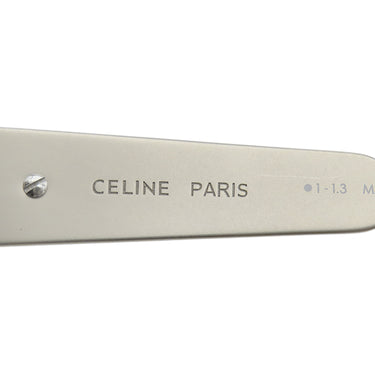 セリーヌ CELINE オーバル シェイプ 54□18 CL40235U シルバー×ブラック メタル プラスチック サングラス シルバー金具 トリオンフ メタルフレーム