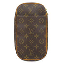 ルイヴィトン LOUIS VUITTON ポシェット ガンジュ M51870 モノグラム モノグラムキャンバス ボディバッグ ゴールド金具 茶 ショルダーバッグ