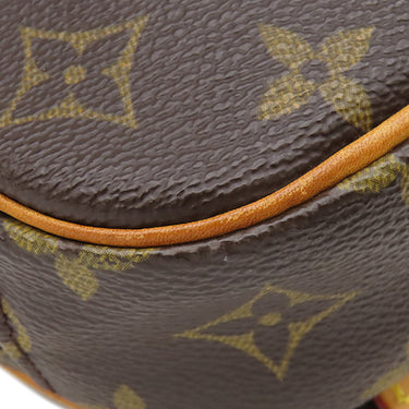 ルイヴィトン LOUIS VUITTON ポシェット ガンジュ M51870 モノグラム モノグラムキャンバス ボディバッグ ゴールド金具 茶 ショルダーバッグ