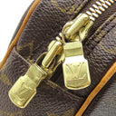 ルイヴィトン LOUIS VUITTON ポシェット ガンジュ M51870 モノグラム モノグラムキャンバス ボディバッグ ゴールド金具 茶 ショルダーバッグ