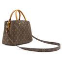 ルイヴィトン LOUIS VUITTON モンテーニュ BB M41055 モノグラム モノグラムキャンバス 2WAYバッグ ゴールド金具 茶 ハンドバッグ ショルダー