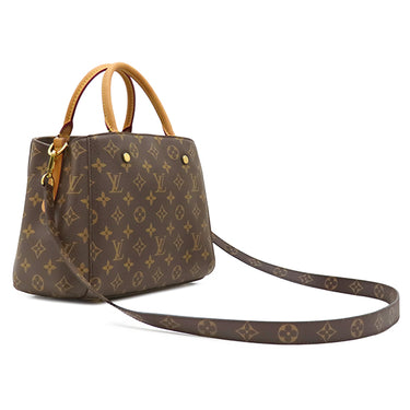 ルイヴィトン LOUIS VUITTON モンテーニュ BB M41055 モノグラム モノグラムキャンバス 2WAYバッグ ゴールド金具 茶 ハンドバッグ ショルダー