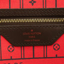 ルイヴィトン LOUIS VUITTON ネヴァーフル MM N51105 スリーズ ダミエキャンバス トートバッグ ゴールド金具 茶 赤 ショルダー トート 旧型