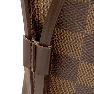 ルイヴィトン LOUIS VUITTON ネヴァーフル MM N51105 スリーズ ダミエキャンバス トートバッグ ゴールド金具 茶 赤 ショルダー トート 旧型