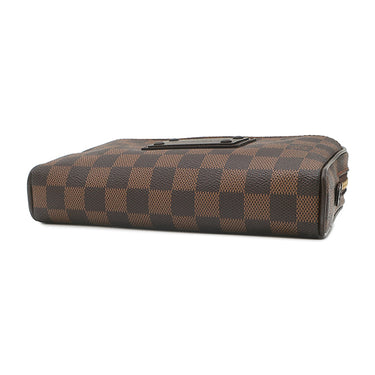 ルイヴィトン LOUIS VUITTON バムバッグ ブルックリン N41101 ダミエエベヌ ダミエキャンバス ウエストバッグ ゴールド金具 茶 ボディバッグ