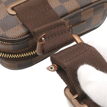 ルイヴィトン LOUIS VUITTON バムバッグ ブルックリン N41101 ダミエエベヌ ダミエキャンバス ウエストバッグ ゴールド金具 茶 ボディバッグ