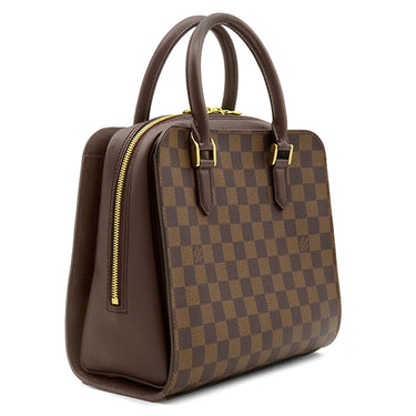 ルイヴィトン LOUIS VUITTON トリアナ N51155 ダミエエベヌ ダミエキャンバス ハンドバッグ ゴールド金具 茶