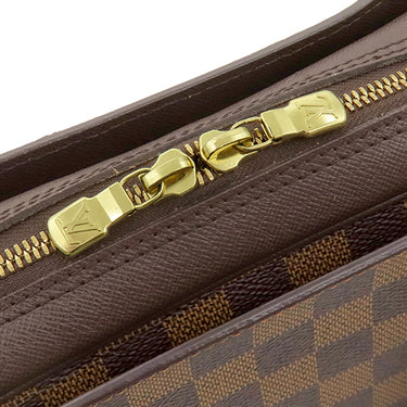 ルイヴィトン LOUIS VUITTON トリアナ N51155 ダミエエベヌ ダミエキャンバス ハンドバッグ ゴールド金具 茶