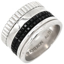 ブシュロン BOUCHERON キャトル ブラック ラージ JRG01789 ブラック×ホワイトゴールド K18WG ブラックPVD #T49 リング 指輪 Au750 18K 9号