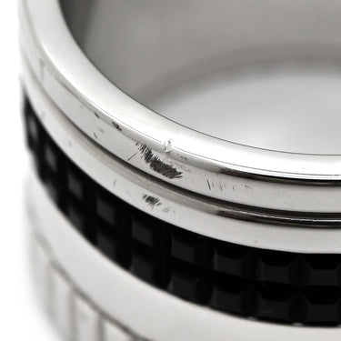 ブシュロン BOUCHERON キャトル ブラック ラージ JRG01789 ブラック×ホワイトゴールド K18WG ブラックPVD #T49 リング 指輪 Au750 18K 9号