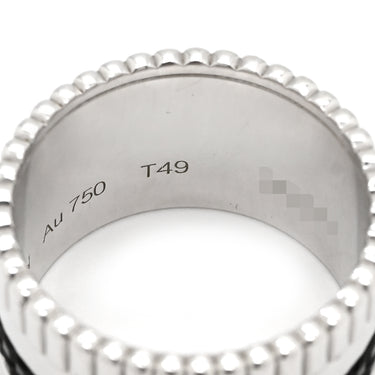 ブシュロン BOUCHERON キャトル ブラック ラージ JRG01789 ブラック×ホワイトゴールド K18WG ブラックPVD #T49 リング 指輪 Au750 18K 9号