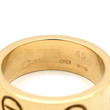 カルティエ Cartier ラブリング B4084600 イエローゴールド K18YG #45 リング 指輪 クラシックモデル LOVE Ring Au750 18K 18金 YG 5号