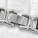 エルメス HERMES プラス ボーヴォ ブラック×シルバー レザー メタル ブレスレット レザーブレスレット Place Beauvau