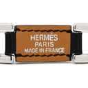 エルメス HERMES プラス ボーヴォ ブラック×シルバー レザー メタル ブレスレット レザーブレスレット Place Beauvau
