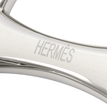 エルメス HERMES スカーフリング 90 シェーヌダンクル H601373S シルバー メタル スカーフリング スカーフバックル