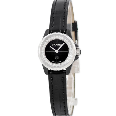 腕時計 シャネル CHANEL J12 XS 19mm H4872 クオーツ レディース 純正ダイヤ ブラック セラミック 小型 軽量