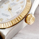 腕時計 ロレックス ROLEX デイトジャスト 26 79173 Y番 自動巻き レディース Y番 K18YG×SS コンビ ホワイト ジュビリーブレス