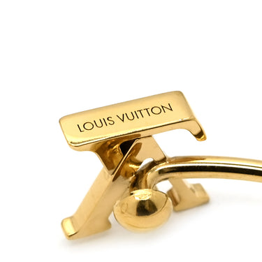 ルイヴィトン LOUIS VUITTON ブラスレ・リジッド LV エクリプス M00765 ゴールド GP バングル ロゴデザイン Sサイズ