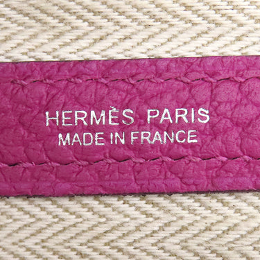 エルメス HERMES ガーデンパーティー PM 36 ローズパープル ネゴンダ トートバッグ シルバー金具 紫 オールレザー
