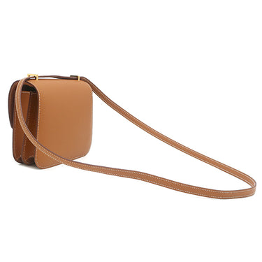 エルメス HERMES コンスタンス3 ミニ ゴールド ヴォーエプソン ショルダーバッグ ゴールド金具 茶