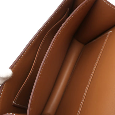 エルメス HERMES コンスタンス3 ミニ ゴールド ヴォーエプソン ショルダーバッグ ゴールド金具 茶