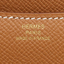 エルメス HERMES コンスタンス3 ミニ ゴールド ヴォーエプソン ショルダーバッグ ゴールド金具 茶