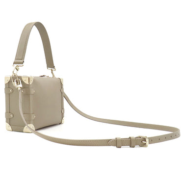 ルイヴィトン LOUIS VUITTON サイドトランク MM M25072 トープ グレインカーフレザー 2WAYバッグ ゴールド金具 ハンドバッグ ショルダー 肩掛け 斜め掛け