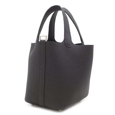 エルメス HERMES ピコタンロック 18 PM キャバン トリヨンクレマンス ハンドバッグ シルバー金具 新品 未使用 紺 2026年製